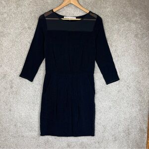 RACHEL Rachel Roy Dress Womens Medium Black Metallic Stretch Pockets- 4182